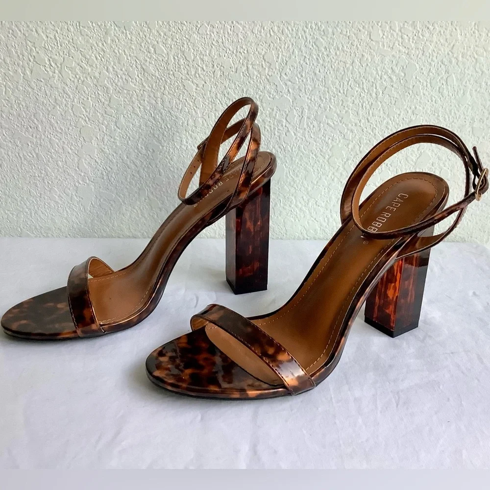 Cape Robbin Tortoise Shell Heels - Picture 4 of 9